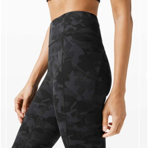 Lululemon Invigorate High Rise Tight 28" Heritage 365 Camo Deep Coal Multi Sz 4